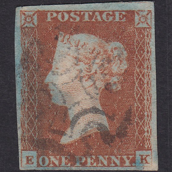 GB QV 1841 1d Red-brown (Plate 23) SG8-B1(1) EK FU Missing Imprimatur 4M MX