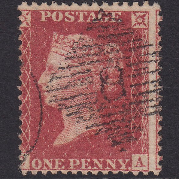GB QV 1861 1d Rose-Red Plate 51 SG42-C12(3) CA FU Armagh 8 Misperf
