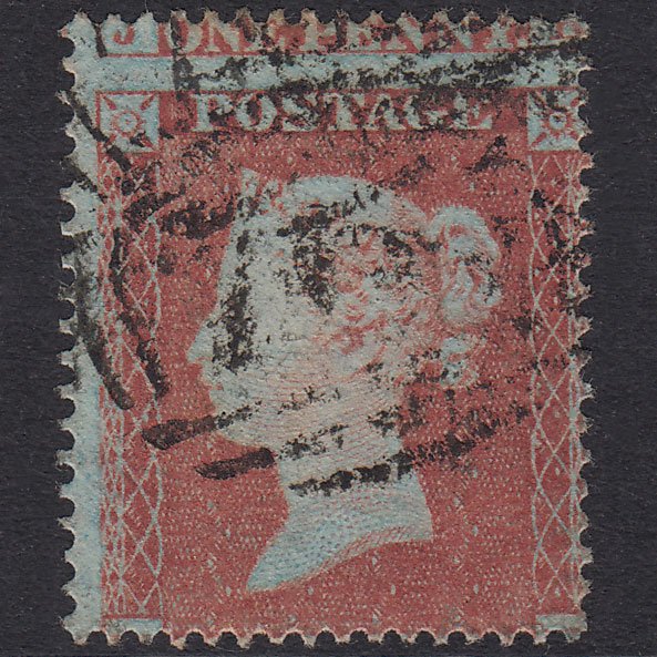 GB QV 1854 1d Red-Brown Plate 179 SG17-C1(1) KK GU Large Misperf