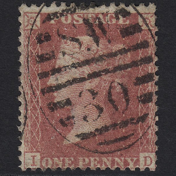 GB QV 1857 1d Rose-red (Plate 48) SG40-C10(1) ID FU London D&S SW30