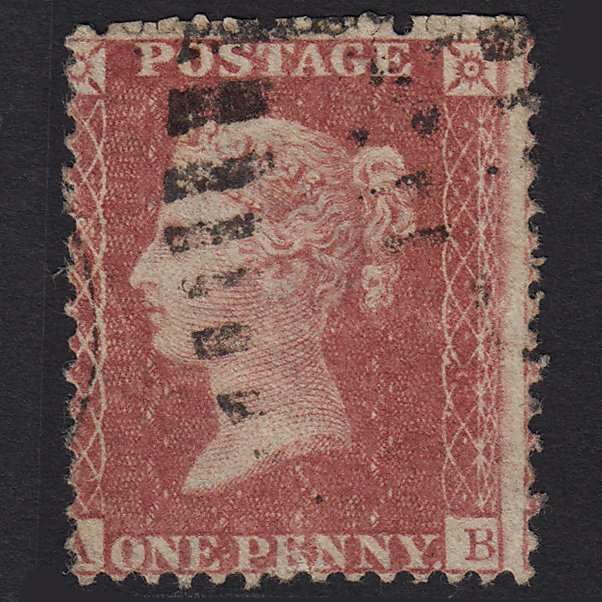 GB QV 1857 1d Rose-red (Plate 27) SG40-C10(1) AB FU Missing Imprimatur