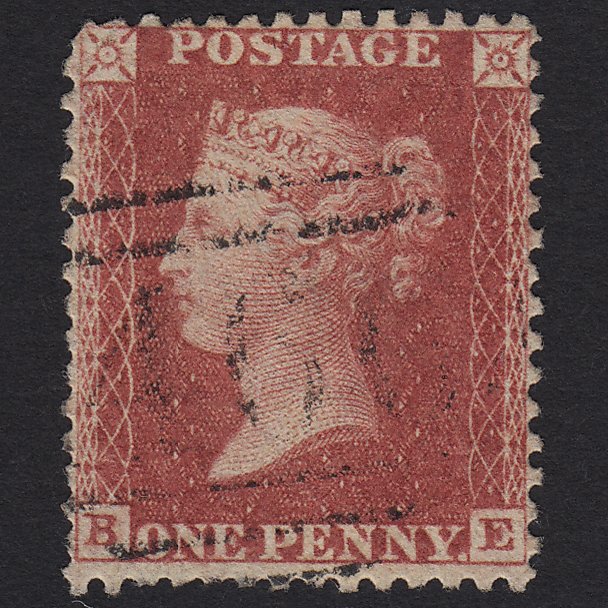 GB QV 1861 1d Rose-red Plate R16 C13(3) BE GU