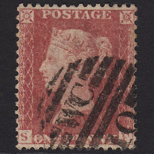 GB QV 1857 1d Rose-red (Plate 68) SG40-C10(1) SF GU London D&S WC10