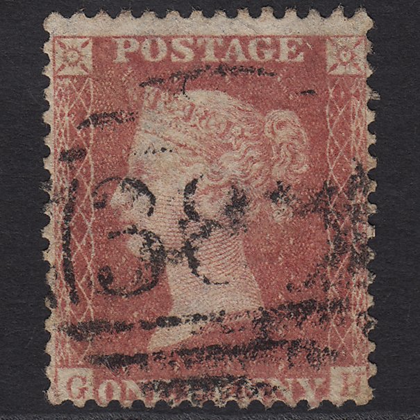 GB QV 1857 1d Rose-red (Plate 34) SG40-C10(1) GH GU