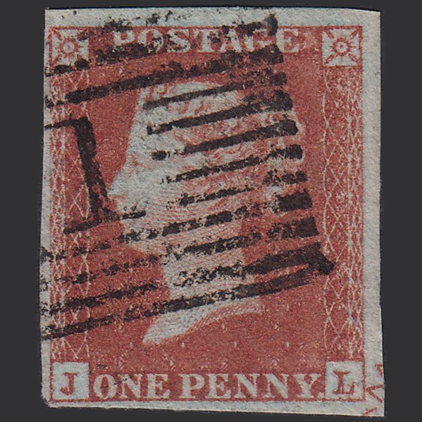 GB QV 1841 1d Red-brown (Plate 150) SG8-B2(1) JL FU Aberdeen 1 Ornament