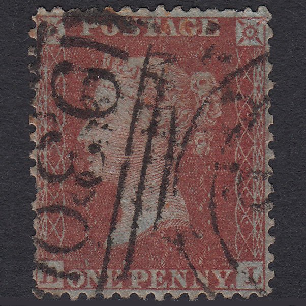 GB QV 1855 1d Red-brown (Plate 17) SGC6(1) BL GU York 930