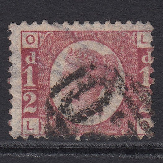 GB QV 1870 1/2d Rose-red (Plate 3) SG48-G4 Wmk Inverted & Reversed LO GU
