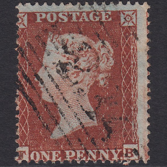 GB QV 1854 1d Red-brown (Plate 194) SG17-C1(1) FB FU Lochmaddy 234 Misperf