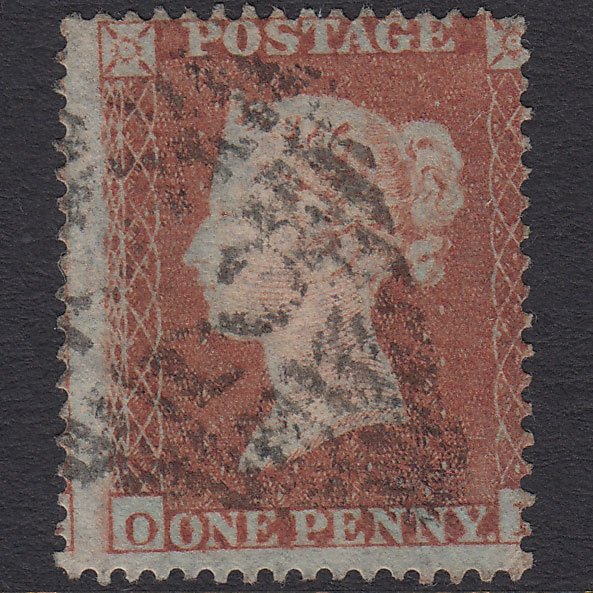 GB QV 1854 1d (Plate 182) SG17-C1(1) OE GU Belfast-split 62s Large Misperf