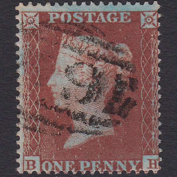 GB QV 1854 1d Red-brown (Plate 181) SG17-C1(1) BH FU