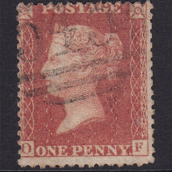 GB QV 1863 1d Rose-Red Plate 50 SG42-C12(1) OF GU Newcastle 545