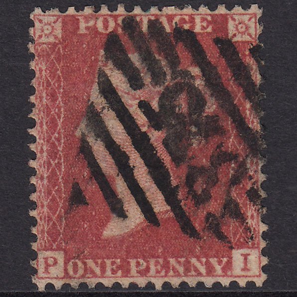 GB QV 1857 1d Plate 43 SG40-C10(1) PI FU Portadown 375 Very Well Centred