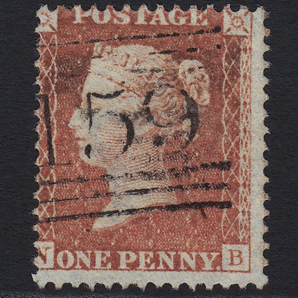 GB QV 1857 1d Rose-red (Plate 59) SG40-C10(1) NB FU Glasgow 159