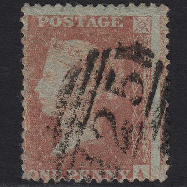 GB QV 1856 1d Red-brown SG29-C8(1) GU Cowes 225