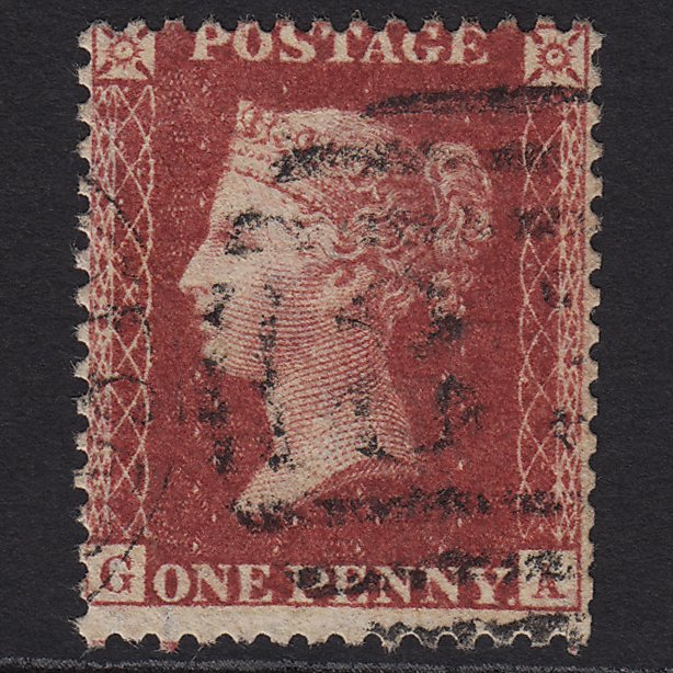 GB QV 1857 1d Deep Rose-red (Plate 59) SG41-C10(4) GA GU