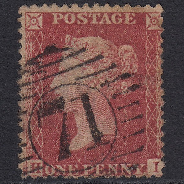 GB QV 1857 1d Rose-red (Plate 27) SG40-C10(1) HI GU London D&S 71