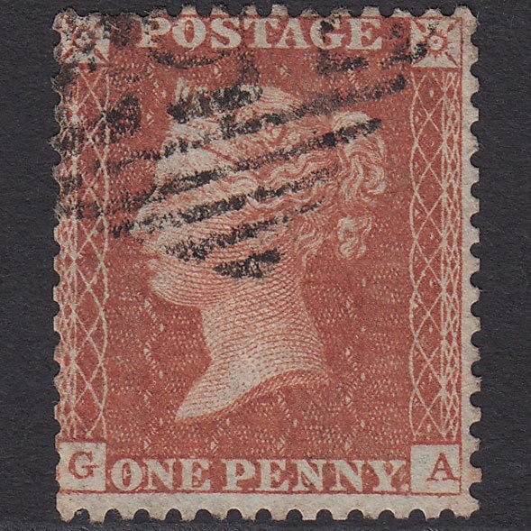 GB QV 1855 1d Red-brown (Plate 6) SG24-C3(1) GA GU Ireland