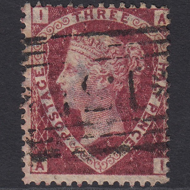 GB QV 1870 1 1/2d Lake-red (Plate 1) SG52-G6 AI FU Edinburgh 131