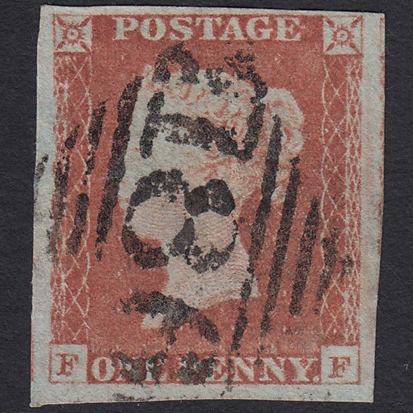 GB QV 1841 1d (Plate 69) SG8-B1(1) FF FU 4 Good to Huge Margins Dublin 186