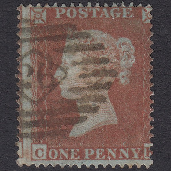 GB QV 1854 1d (Plate 167) SG17-C1(1) CK GU London IS 26 Large Misperf