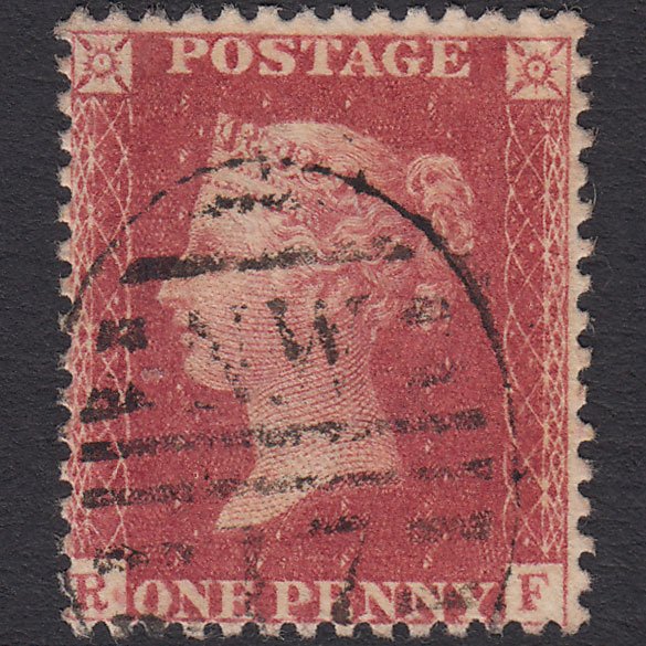 GB QV 1857 1d Rose-red (Plate 66) SG40-C10(1) RF FU London D&S NW17