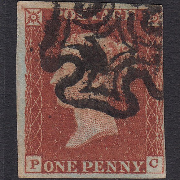 GB QV 1841 1d Red-brown (Plate 32) SG8-B1(1) PC GU nr 4M Maltese Cross