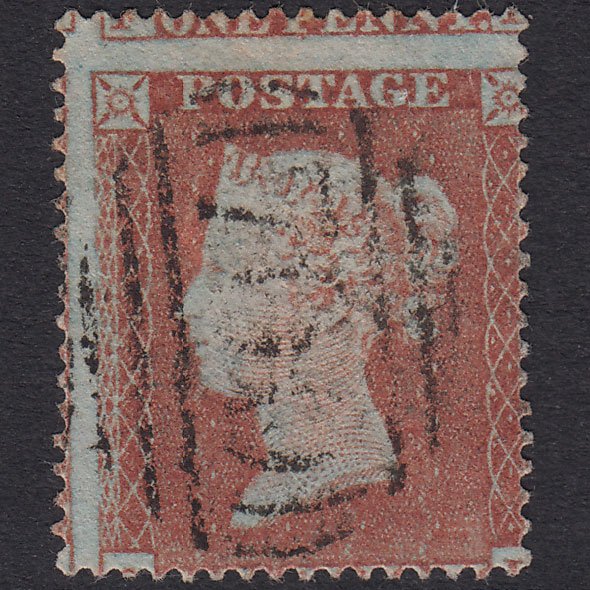 GB QV 1854 1d Red-Brown SG17-C1(1) G? FU Sheffield 700 Large Misperf