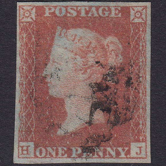 GB QV 1841 1d Pl 101 SG8-B1(1) HJ VFU Missing Imprimatur 4M Light Cancel