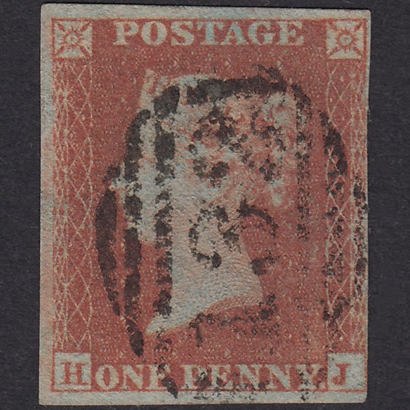 GB QV 1841 1d Red-Brown Plate 146 SG8-B2(1) HJ GU 4 Margins Brighton 132