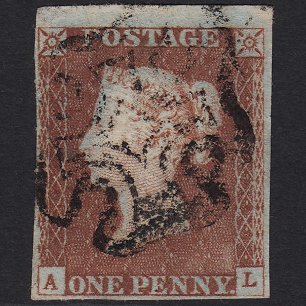 GB QV 1841 1d (Plate 33) SG8-B1(1) AL FU Miss Imprimatur Ivory Head 4 Margin