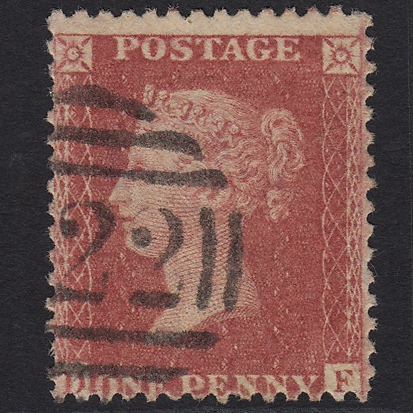 GB QV 1857 1d Rose-red (Plate 27) SG40-C10(1) DF FU