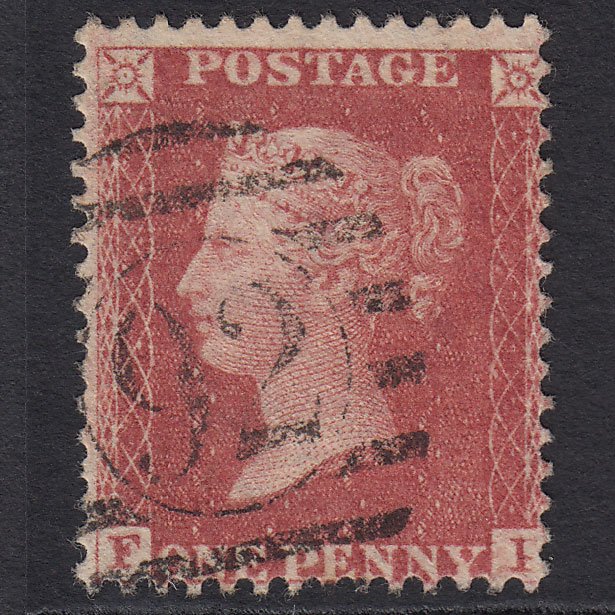 GB QV 1861 1d Rose-red Plate R16 SGC13(3) FI FU London D&S 92