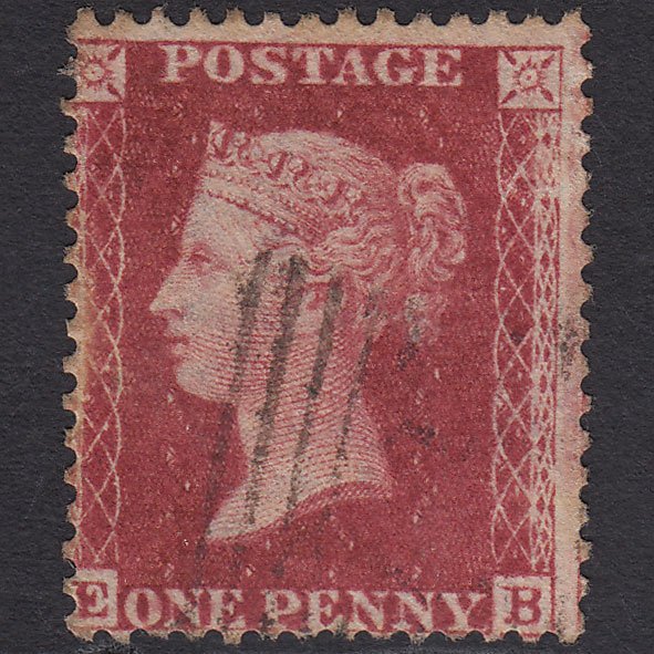 GB QV 1857 1d Deep Rose-red (Plate 60) SG41-C10(4) EB GU Light Cancel