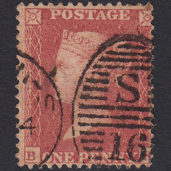 GB QV 1861 1d Rose-red Plate R15 SGC13(1) BK GU London D&S S16