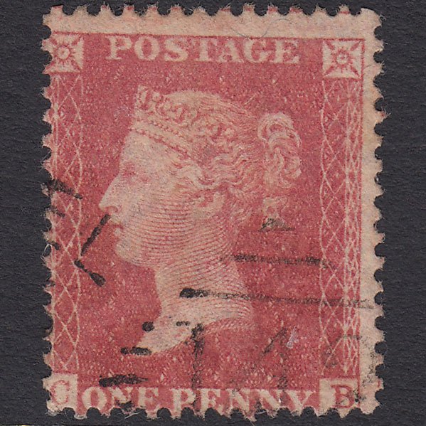 GB QV 1857 1d (Plate 66) SG40-C10(1) CB FU Clonmel 142 Irish Spoon Misperf