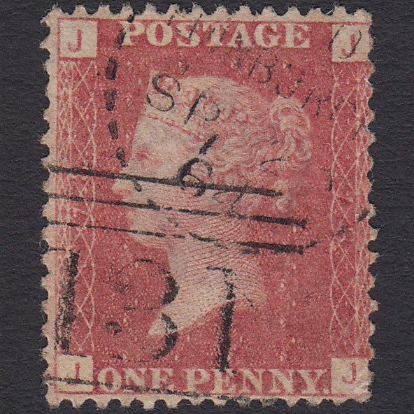 GB QV 1864 1d (Plate 78) SG43-G1(1) JJ FU Edinburgh 131 Dotted Circle Cancel