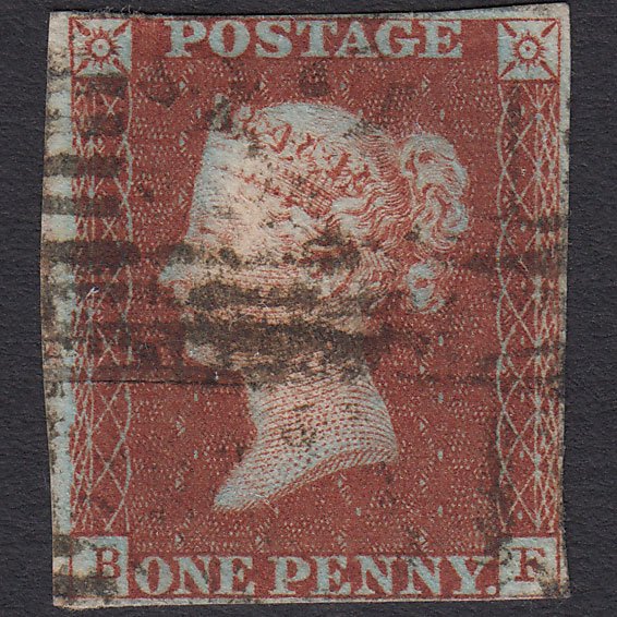 GB QV 1841 1d Red-brown (Plate 32) SG8-B1(1) BF GU 4M Scotland Late Usage