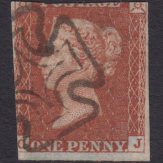 GB QV 1841 1d Red-brown (Plate 29) SG8-B1(1) CJ GU Dublin MX Type I