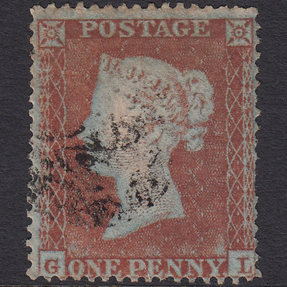 GB QV 1854 1d Yellow-brown SG18-C1(2) GL GU