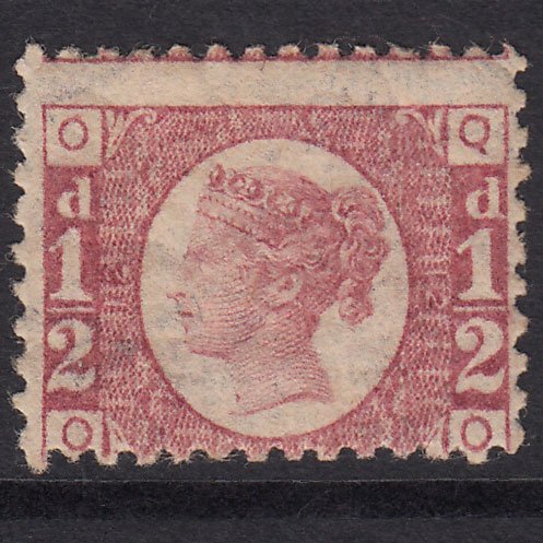 GB QV 1870 1/2d Rose (Plate 12) SG49-G4 QO Fine MNH