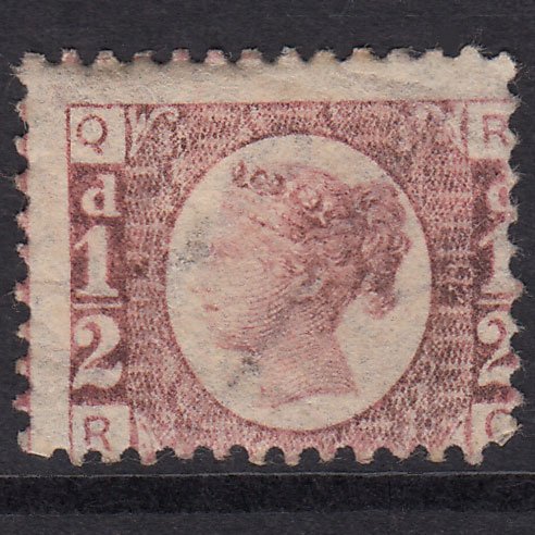 GB QV 1870 1/2d Rose-red (Plate 12) SG48-G4 Gmm Good M Mint