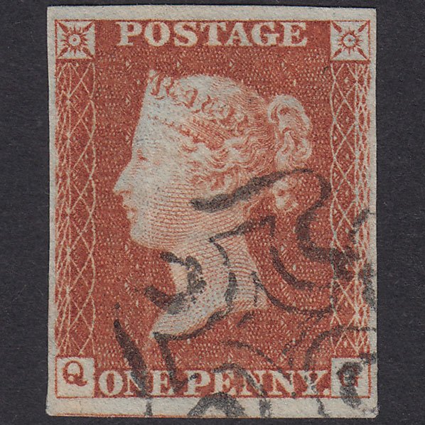 GB QV 1841 1d Red-Brown Plate 22 SG8-B1(1) QG GU Missing Imprimatur 4M MX