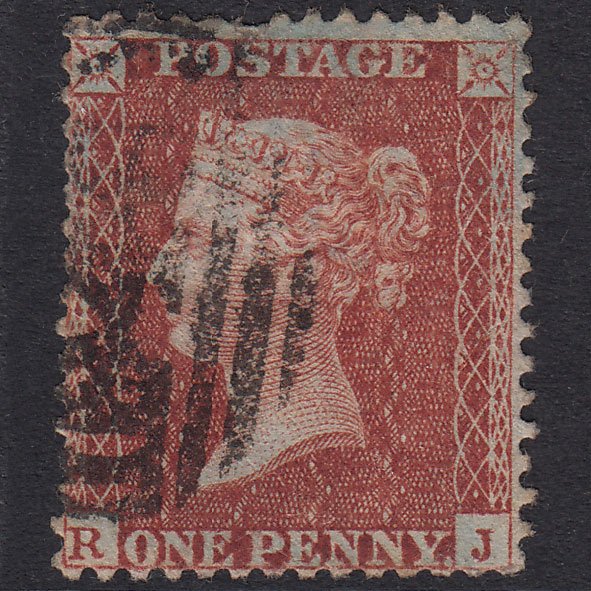 GB QV 1855 1d Red-Brown Plate 1 SGC6(1) RJ GU