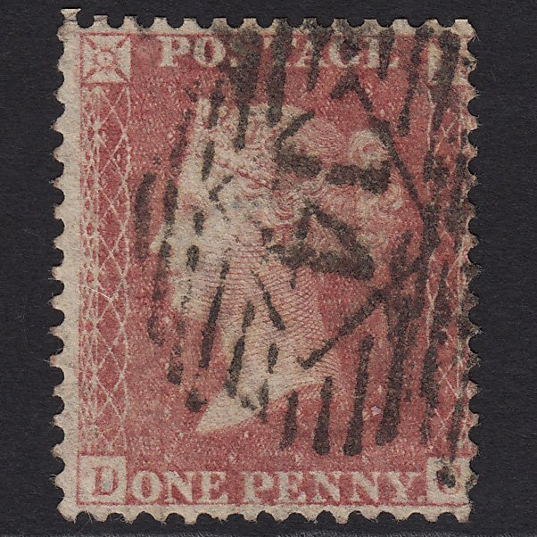 GB QV 1857 1d Rose-red (Plate 47) SG40-C10(1) DC GU London IS Cancel