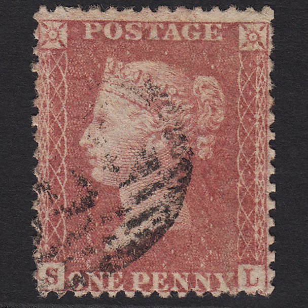GB QV 1857 1d Rose-red (Plate 60) SG40-C10(1) SL FU