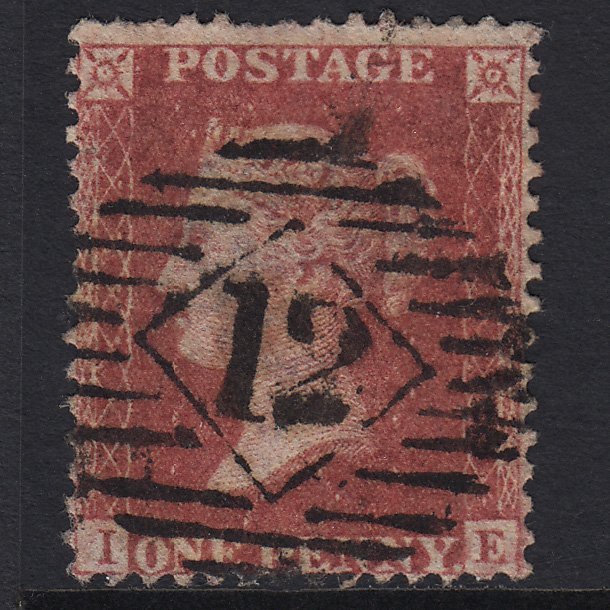 GB QV 1857 1d Rose-red (Plate 36) SG40-C10(1) IE GU London IS 12