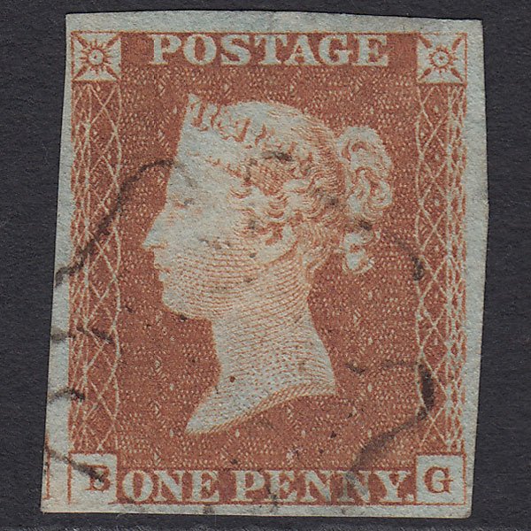GB QV 1841 1d (Plate 23) SG8-B1(1) BG VFU Missing Imprimatur 4M MX