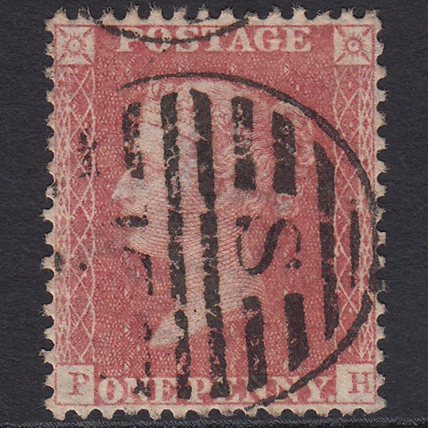 GB QV 1857 1d (Plate 62) SG39-C10(3) PH FU London D&S Cancel Perfect Centring