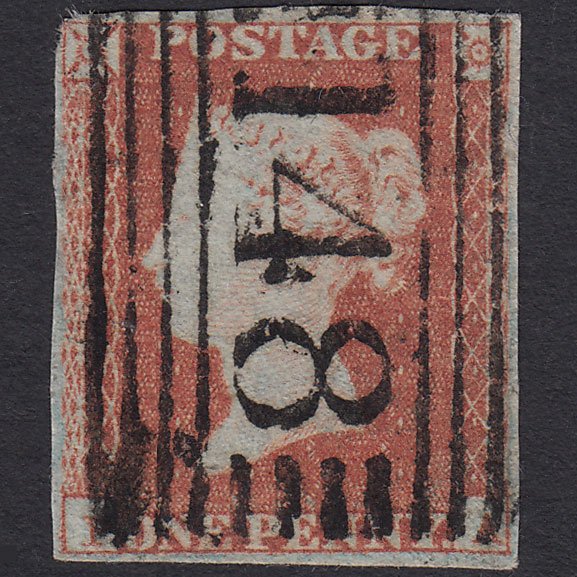 GB QV 1841 1d Red-brown (Plate 106) SG8-B1(1) PA GU nr 4M Fort William 148