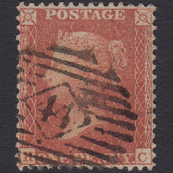 GB QV 1855 1d (Plate 9) SG24-C3(1) HC FU London IS 44 Perfect Centring